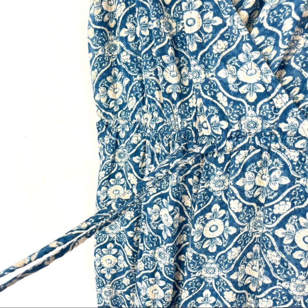 Fat Face Astra Blue Floral Print Sleeveless Jumpsuit Playsuit - Picture 7 of 15